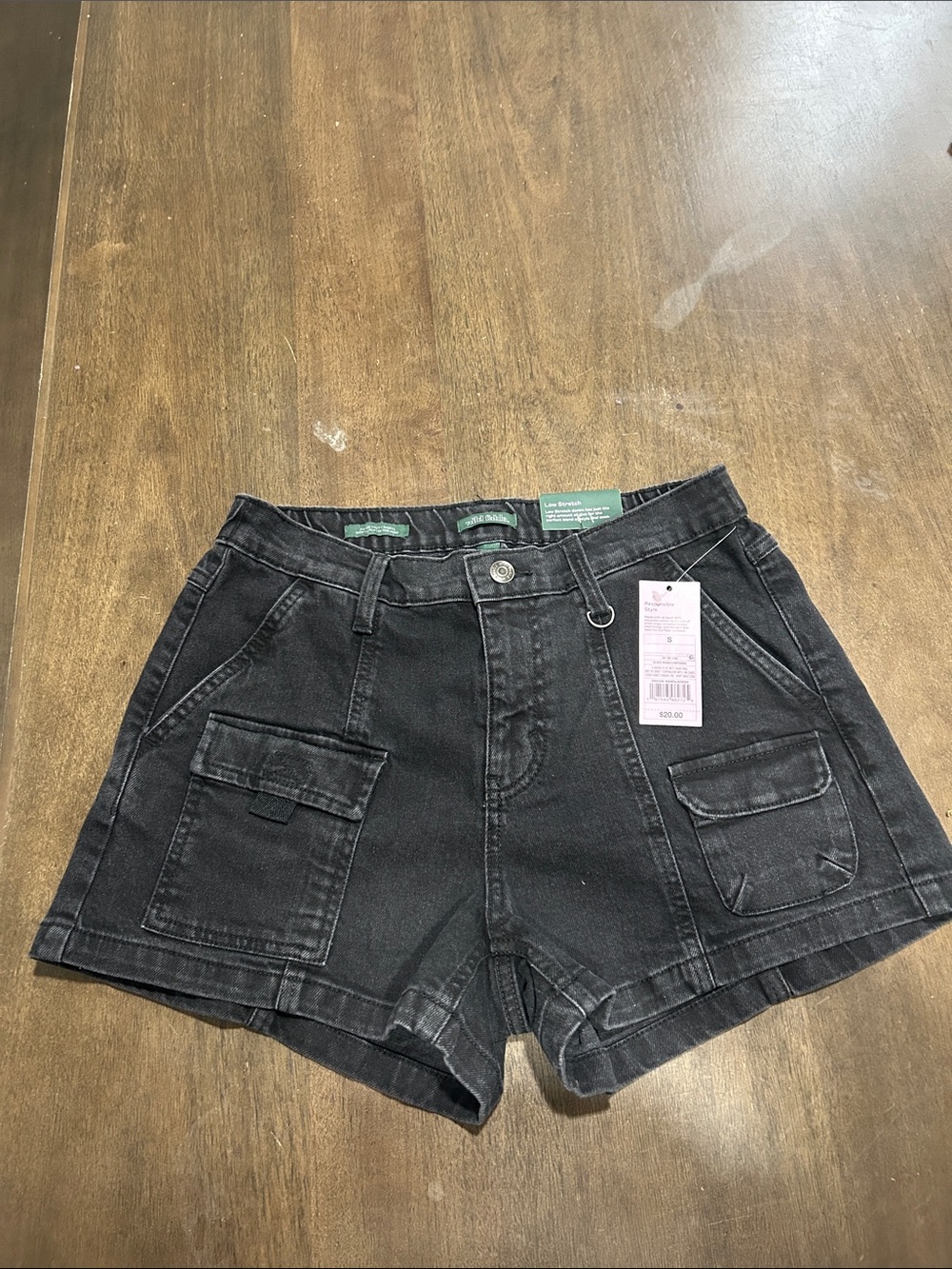 wild fable Black Cargo Denim Shorts